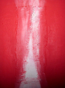 Rudolf Mocka: “Milchstraße II” 2018 80 x 60 Pigmente, Lehm, Acryl, auf Keilrahmen